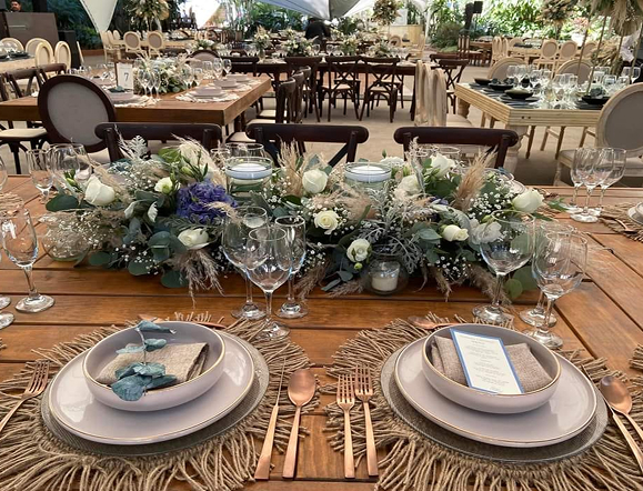 Banquete de boda integrado a la planeación y coordinación de Mariann Event Planner