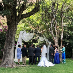 Ceremonia de boda al aire libre coordinada por Mariann Event Planner